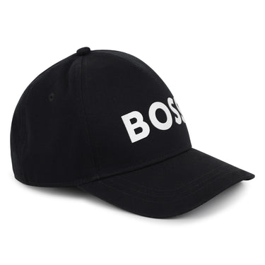 BOSS Gorra o cachucha para niño y adolescente basica negra, print logo